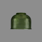 Sledmere 14.5x11cm Prismatic Dome Glass Shade With Flat Edge - 10 Colours