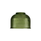 Sledmere 14.5x11cm Prismatic Dome Glass Shade With Flat Edge - 10 Colours