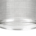 Sledmere 14.5x11cm Prismatic Dome Glass Shade With Flat Edge - 10 Colours