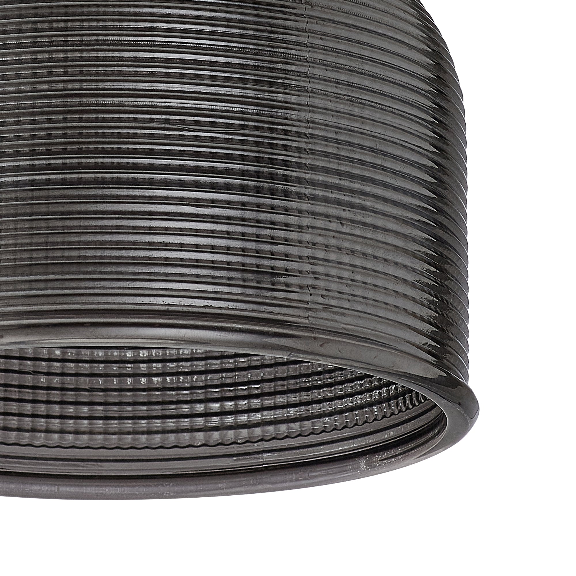 Sledmere 14.5x11cm Prismatic Dome Glass Shade With Flat Edge - 10 Colours