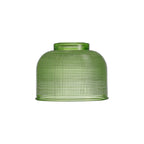 Sledmere 14.5x11cm Prismatic Dome Glass Shade With Flat Edge - 10 Colours