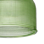 Sledmere 14.5x11cm Prismatic Dome Glass Shade With Flat Edge - 10 Colours