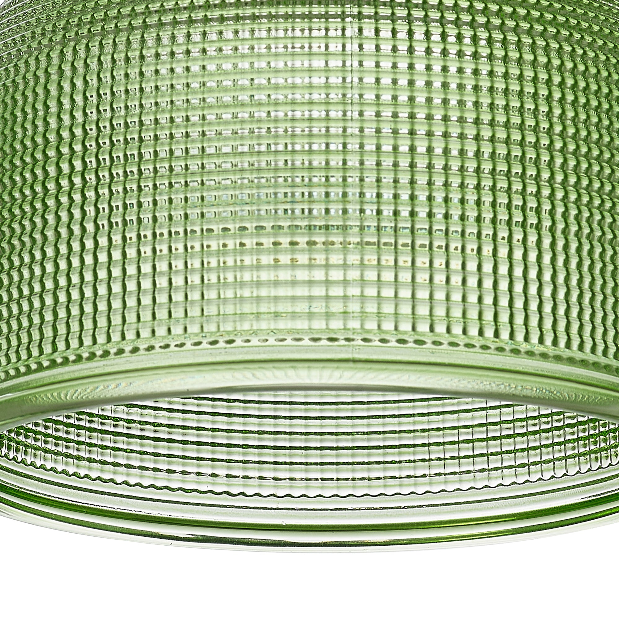 Sledmere 14.5x11cm Prismatic Dome Glass Shade With Flat Edge - 10 Colours
