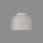 Sledmere 14.5x11cm Prismatic Dome Glass Shade With Flat Edge - 10 Colours