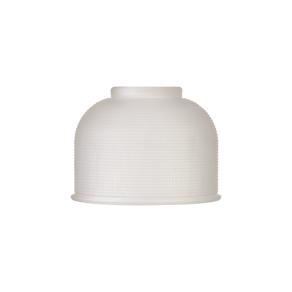 Sledmere 14.5x11cm Prismatic Dome Glass Shade With Flat Edge - 10 Colours