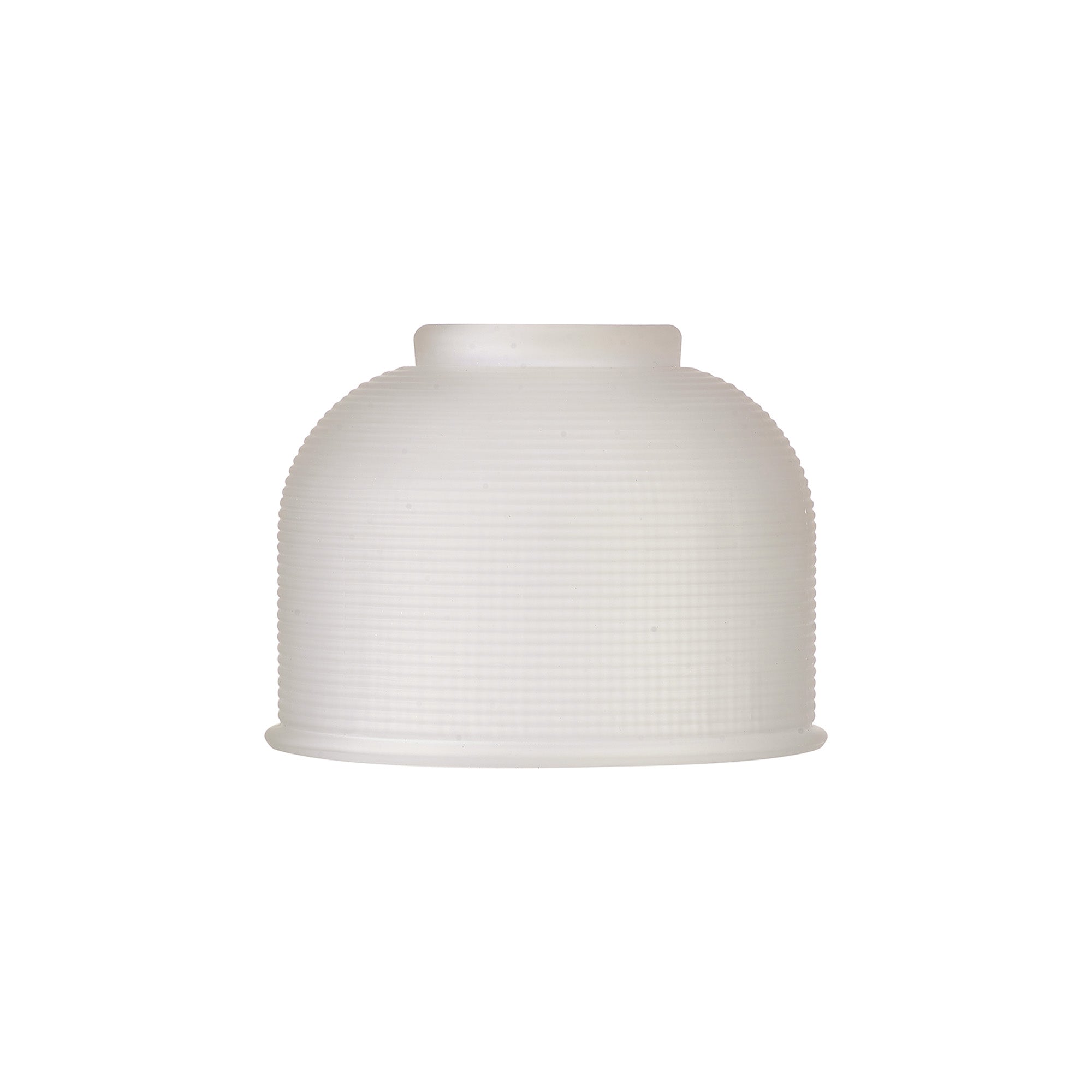 Sledmere 14.5x11cm Prismatic Dome Glass Shade With Flat Edge - 10 Colours