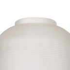 Sledmere 14.5x11cm Prismatic Dome Glass Shade With Flat Edge - 10 Colours