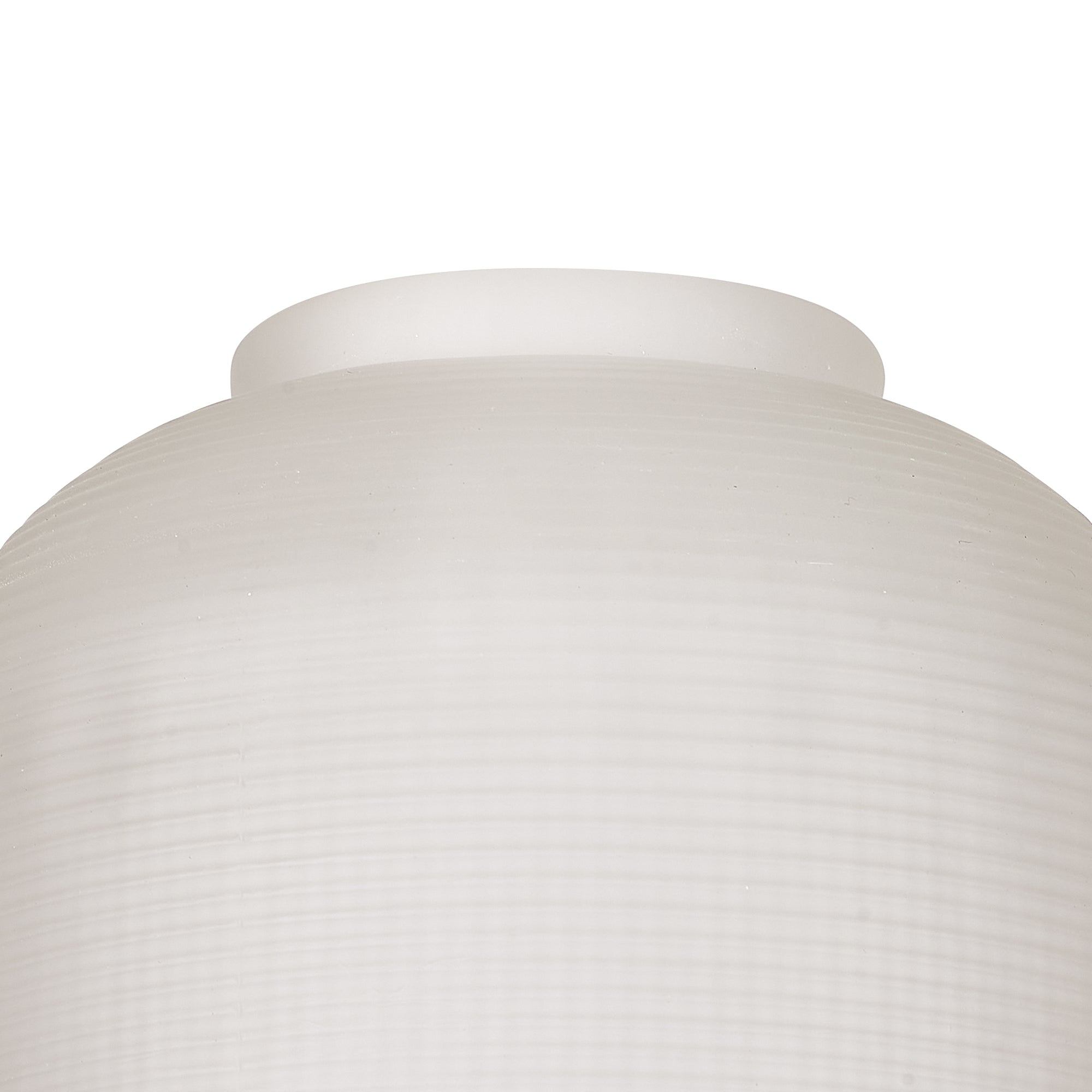 Sledmere 14.5x11cm Prismatic Dome Glass Shade With Flat Edge - 10 Colours