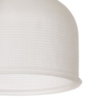 Sledmere 14.5x11cm Prismatic Dome Glass Shade With Flat Edge - 10 Colours
