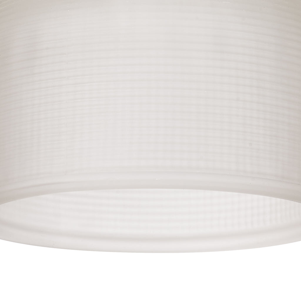 Sledmere 14.5x11cm Prismatic Dome Glass Shade With Flat Edge - 10 Colours