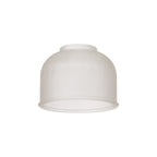 Sledmere 14.5x11cm Prismatic Dome Glass Shade With Flat Edge - 10 Colours