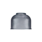 Sledmere 14.5x11cm Prismatic Dome Glass Shade With Flat Edge - 10 Colours