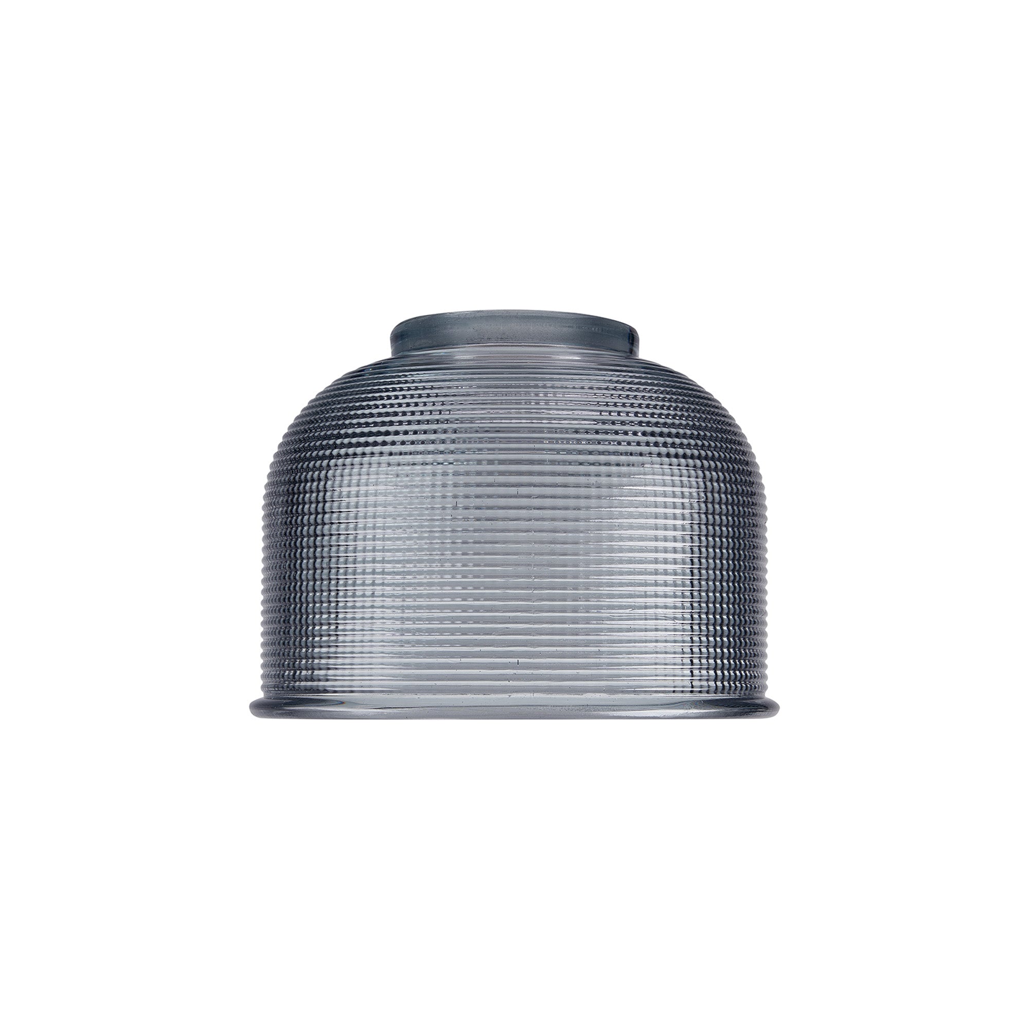 Sledmere 14.5x11cm Prismatic Dome Glass Shade With Flat Edge - 10 Colours