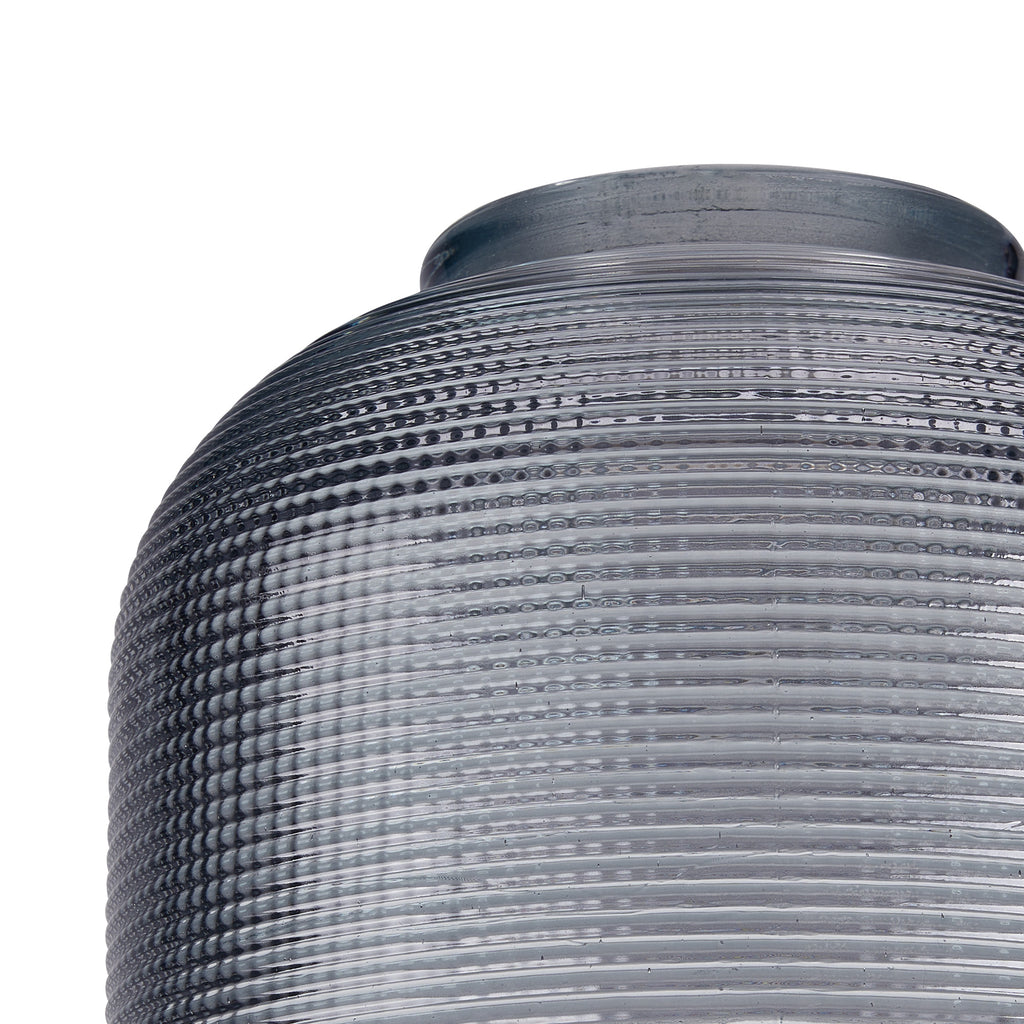 Sledmere 14.5x11cm Prismatic Dome Glass Shade With Flat Edge - 10 Colours