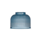 Sledmere 14.5x11cm Prismatic Dome Glass Shade With Flat Edge - 10 Colours