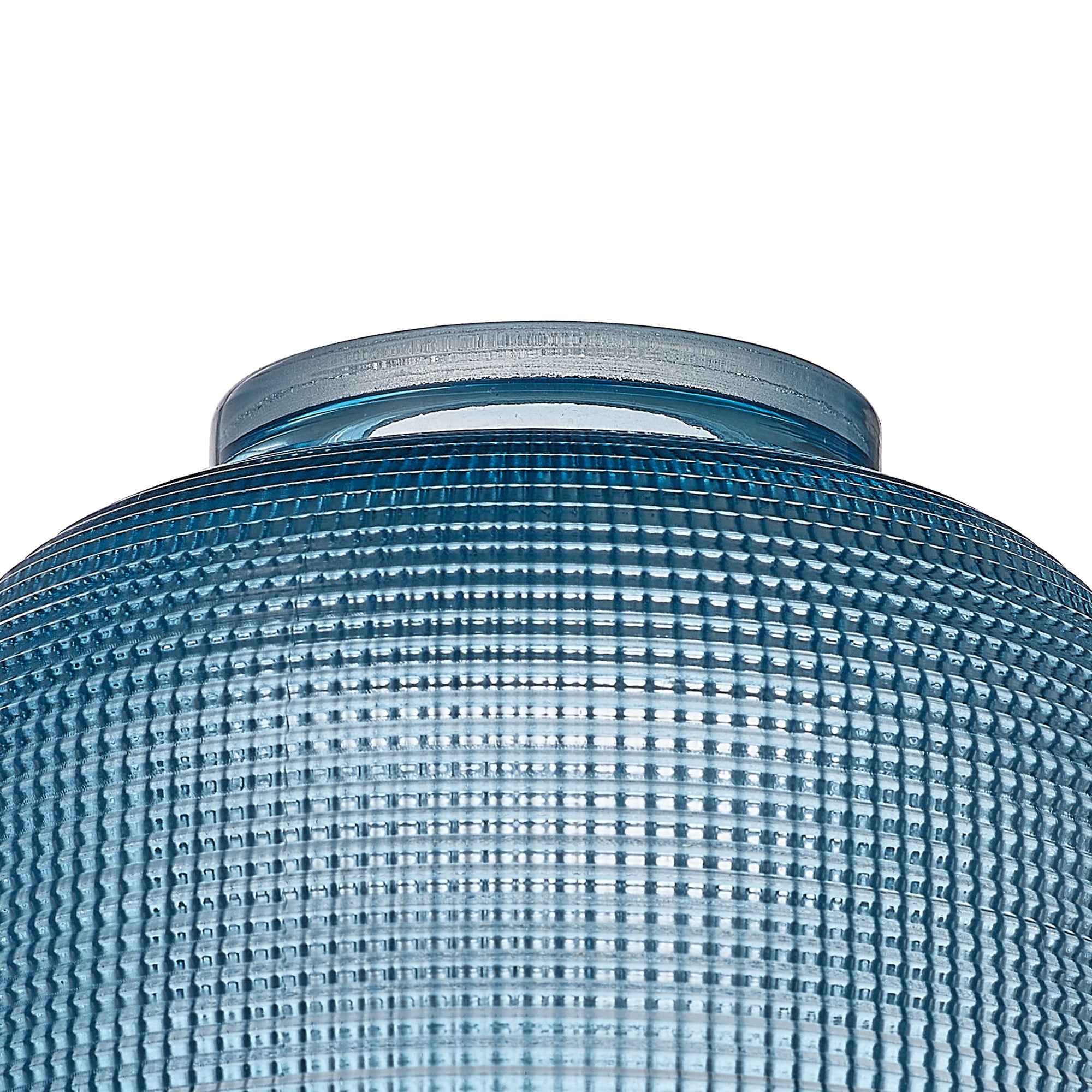 Sledmere 14.5x11cm Prismatic Dome Glass Shade With Flat Edge - 10 Colours