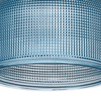 Sledmere 14.5x11cm Prismatic Dome Glass Shade With Flat Edge - 10 Colours