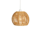 Oaks Lighting - Small Clinton Natural Paper String Eco Friendly Easy Fit Pendant Shade - Luminosity Designs Ltd