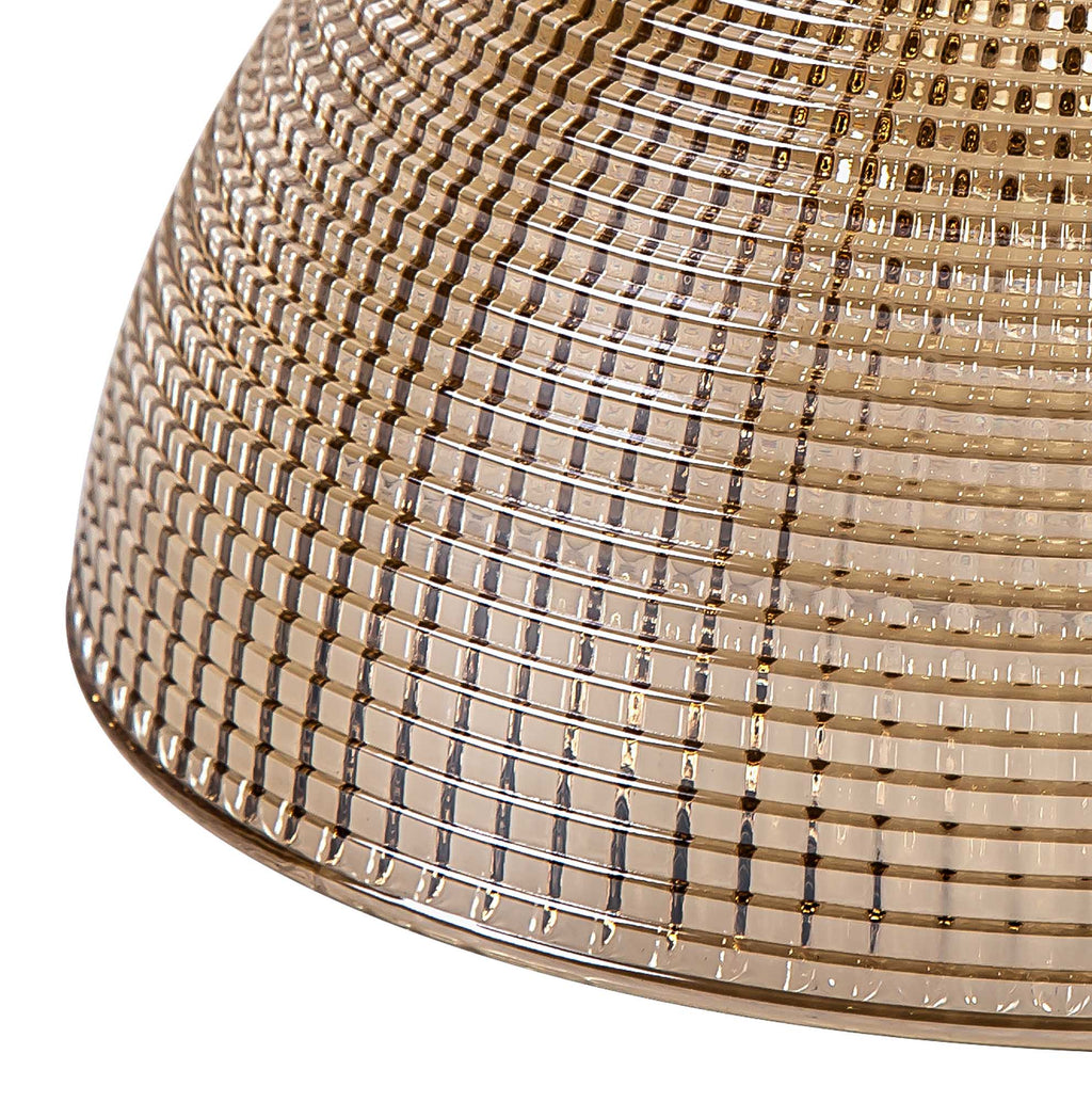 Deco - Small Gridded Dome Glass Lampshade - Luminosity Designs Ltd