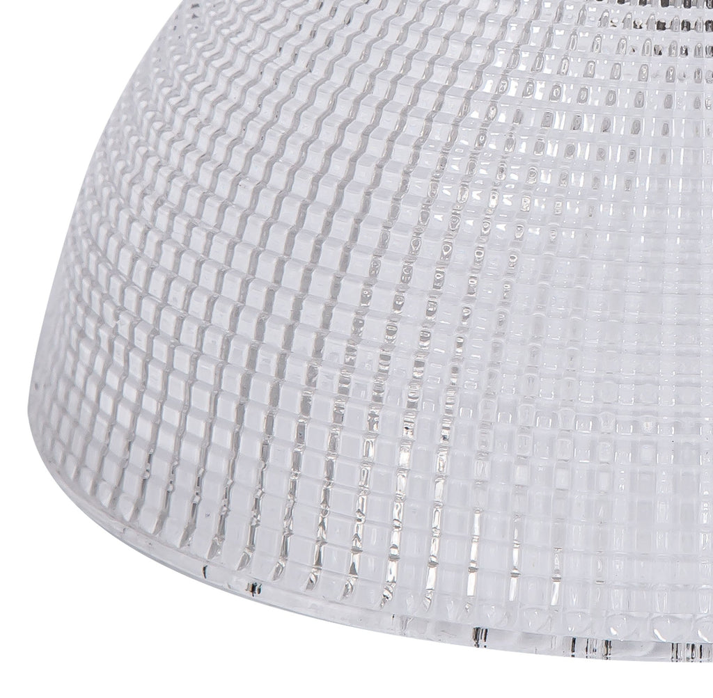 Deco - Small Gridded Dome Glass Lampshade - Luminosity Designs Ltd