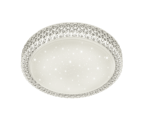 Deco - Small Pegasus Flush Sparkle Ceiling light -Non Dimmable - Luminosity Designs Ltd