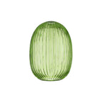 Luminosity Designs - Small Tubular Almond Baron Ribbed Glass Shades - Luminosity Designs Ltd
