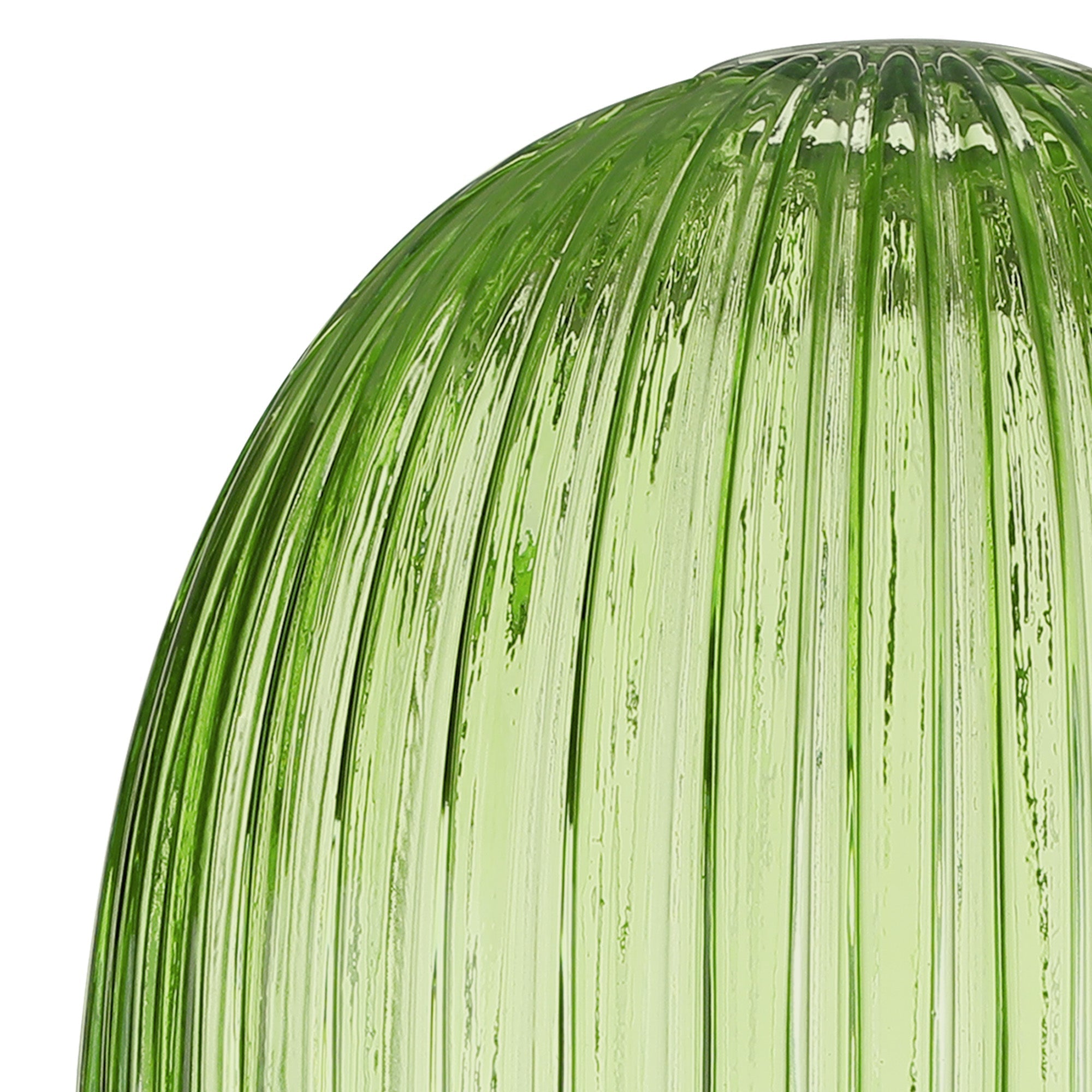 Luminosity Designs - Small Tubular Almond Baron Ribbed Glass Shades - Luminosity Designs Ltd