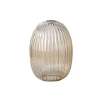 Luminosity Designs - Small Tubular Almond Baron Ribbed Glass Shades - Luminosity Designs Ltd