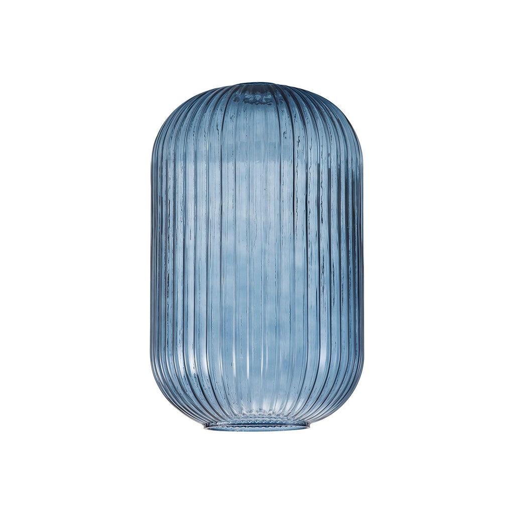 Luminosity Designs - SmallTubular Baron Ribbed Glass Shades - Luminosity Designs Ltd