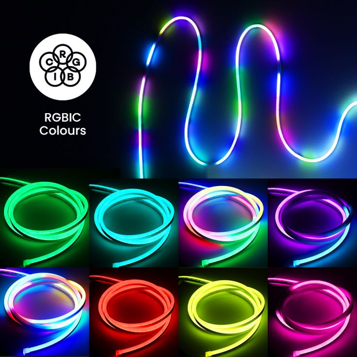 LSE - SMART IP65 Indoor and Outdoor LED RGB Neon Rope Light (LSE) - Luminosity Designs Ltd