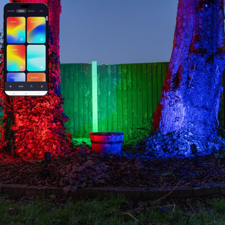 LSE - SMART IP65 OUTDOOR LED RBG SPOTLIGHT (26393) - Luminosity Designs Ltd