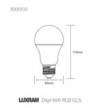 Luxram - SMART LED ES E27 RGB Bulb - 9w - Luminosity Designs Ltd