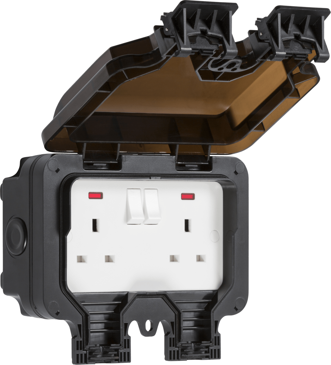 Smart Outdoor Plug Socket Twin IP66 – Luminosity Designs Ltd