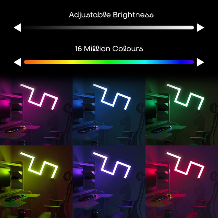 LSE - SMART Pack of Six LED RGB DIY Light Bars - Luminosity Designs Ltd