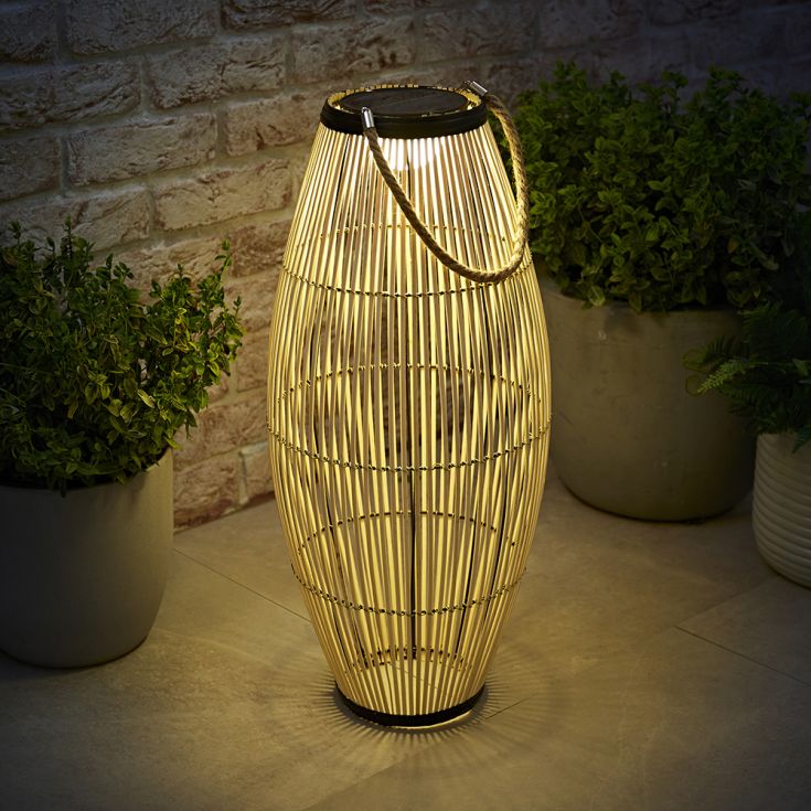 LSE - Solar Bamboo Floor Lamp - Luminosity Designs Ltd