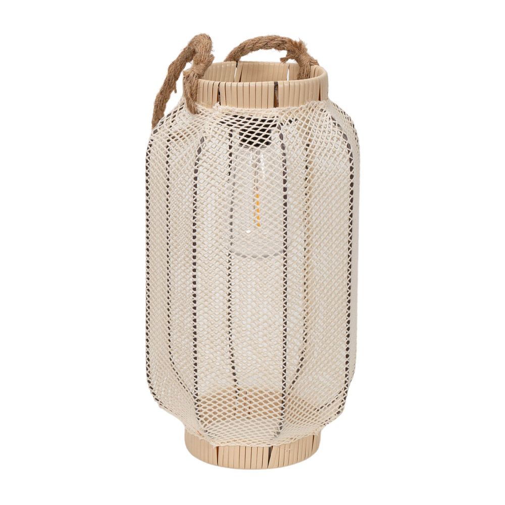 LSE - Solar Natural Colour Mesh Lantern with Rope Handle - Luminosity Designs Ltd