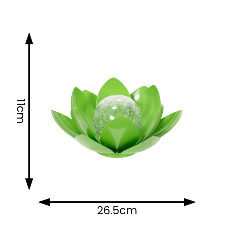 LSE - Solar Powered Metal Waterlily Light - Luminosity Designs Ltd