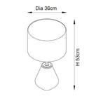 Luminosity Designs - Sophia Table Lamp and Shade - Luminosity Designs Ltd
