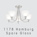 Oaks Lighting - Spare Glass For the Oaks Hamburg Range of Lights (1178) - Luminosity Designs Ltd
