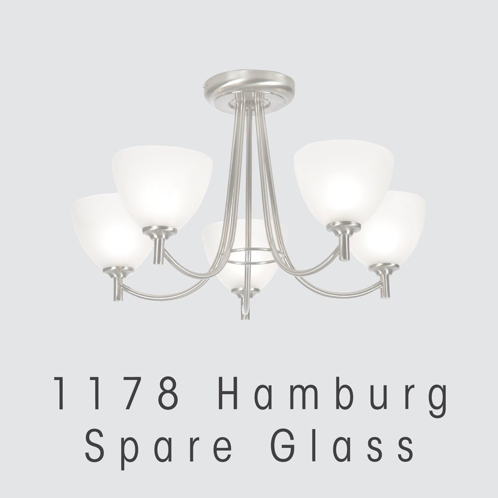 Oaks Lighting - Spare Glass For the Oaks Hamburg Range of Lights (1178) - Luminosity Designs Ltd