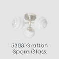 Oaks Lighting - SPARE GLASS ONLY For Oaks Lighting Grafton - 150mm - Luminosity Designs Ltd