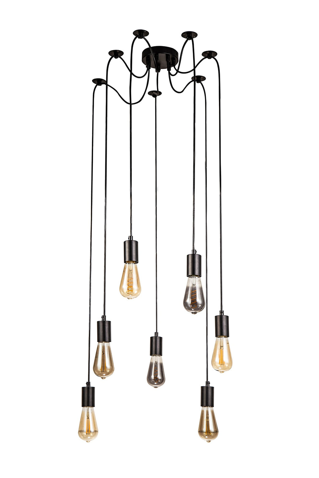 Deco - Spider Light E27 Pendant Set - 7 Light - Luminosity Designs Ltd
