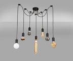 Deco - Spider Light E27 Pendant Set - 7 Light - Luminosity Designs Ltd