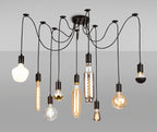 Deco - Spider Light E27 Pendant Set - 9 Light - Luminosity Designs Ltd