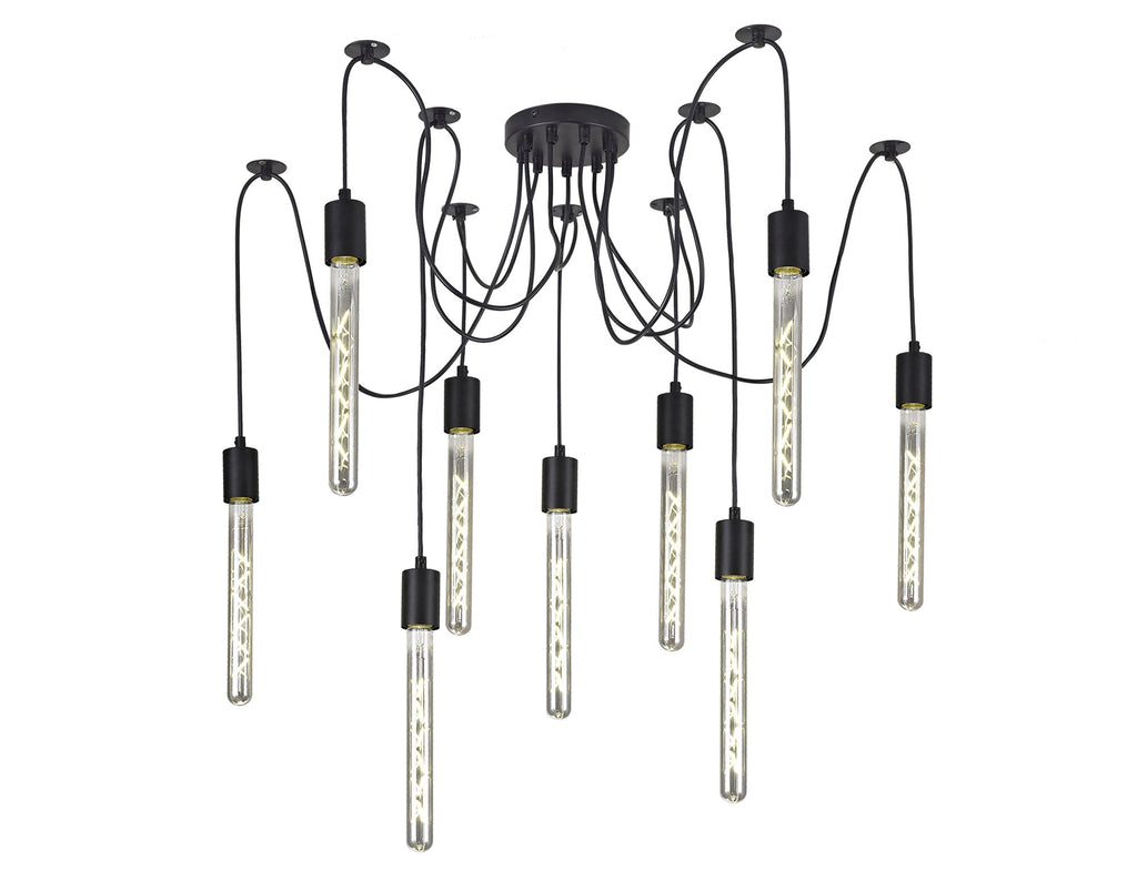Deco - Spider Light E27 Pendant Set - 9 Light - Luminosity Designs Ltd