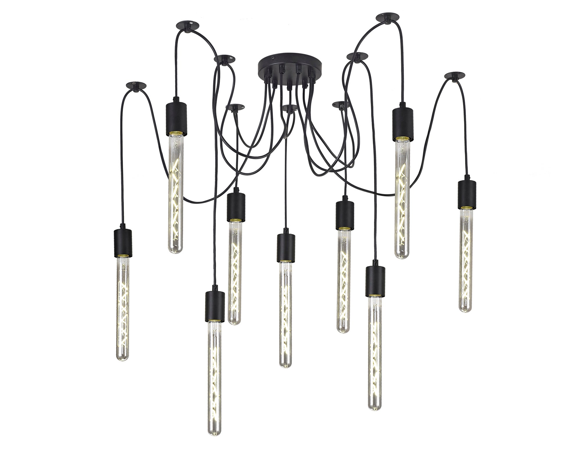 Deco - Spider Light E27 Pendant Set - 9 Light - Luminosity Designs Ltd
