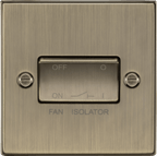 Knightsbridge - Squared Edge 10A Fan Isolator Switch - Luminosity Designs Ltd