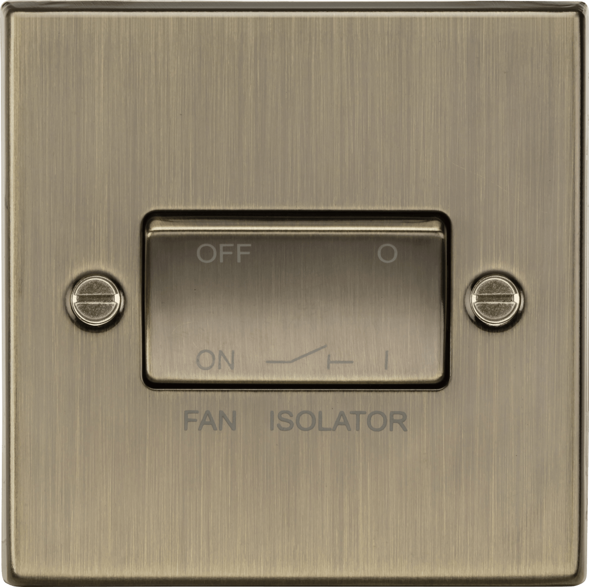 Knightsbridge - Squared Edge 10A Fan Isolator Switch - Luminosity Designs Ltd
