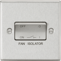 Knightsbridge - Squared Edge 10A Fan Isolator Switch - Luminosity Designs Ltd