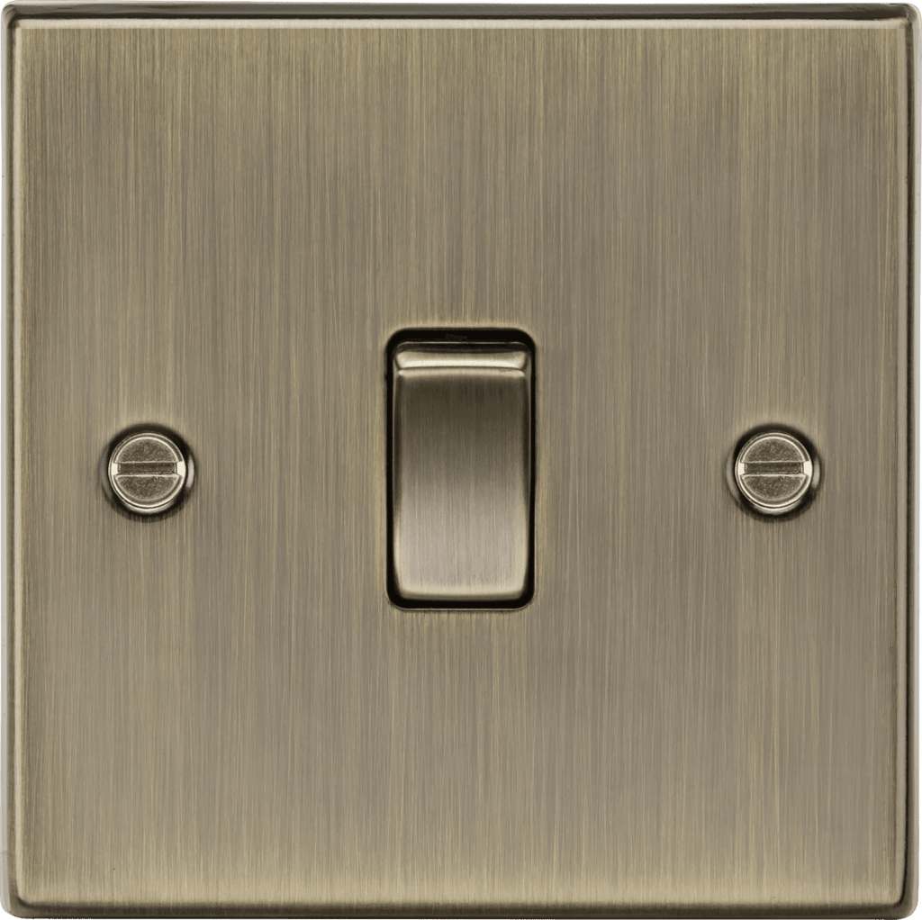 Knightsbridge - Squared Edge 20A 1G DP Switch - Luminosity Designs Ltd